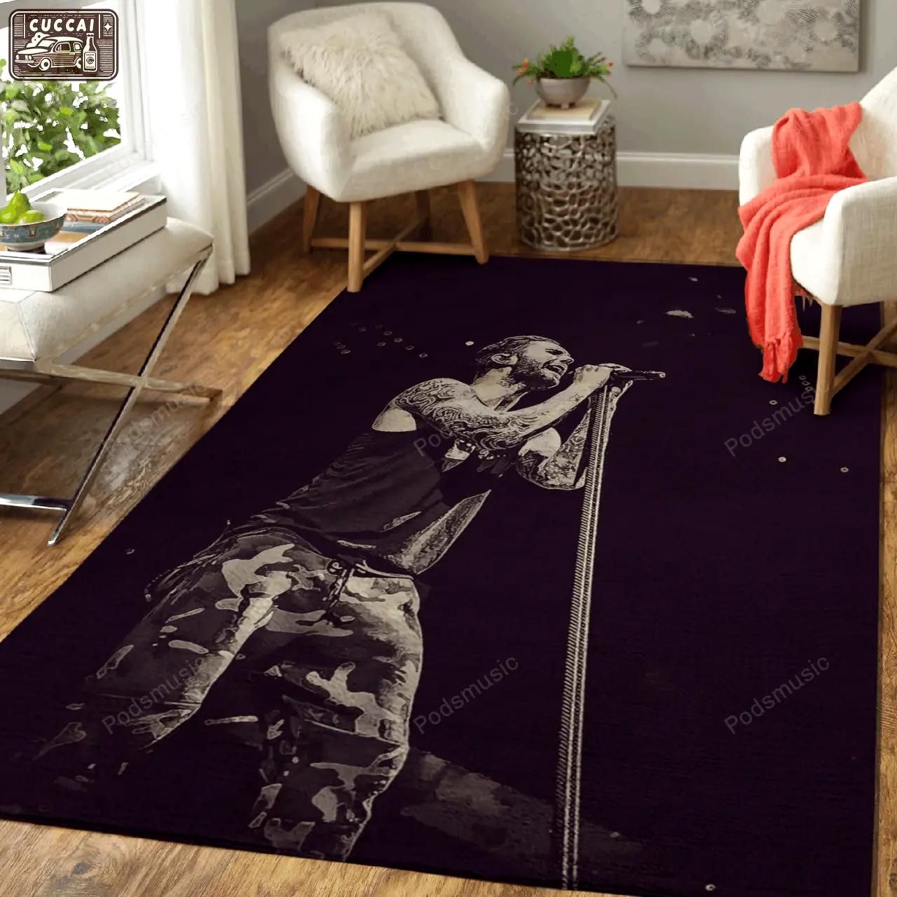 Maroon 5 13 music art for fans area rug living room carpet rug regtangle carpet floor decor home decor Rectangle Rug