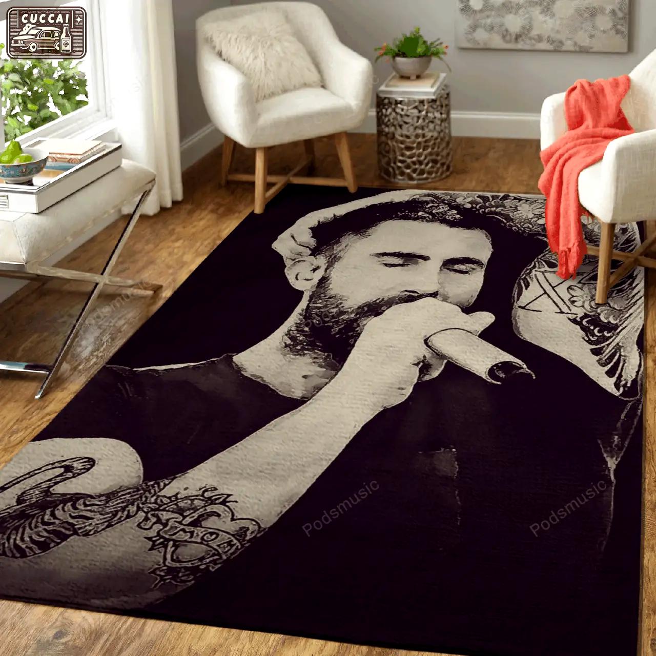 Maroon 5 46 music art for fans area rug living room carpet rug regtangle carpet floor decor home decor Rectangle Rug