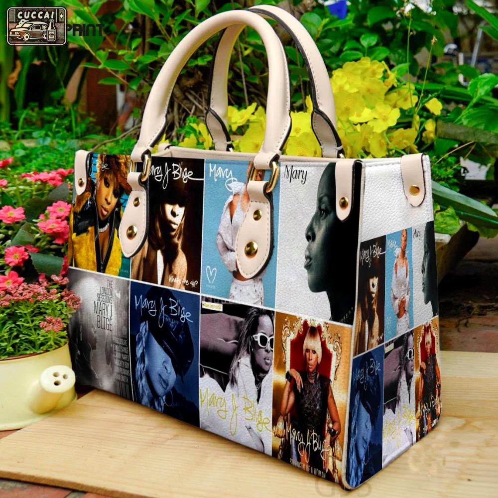 Mary j. blige leather handbag gift for women 4284 Women Leather Hand Bag