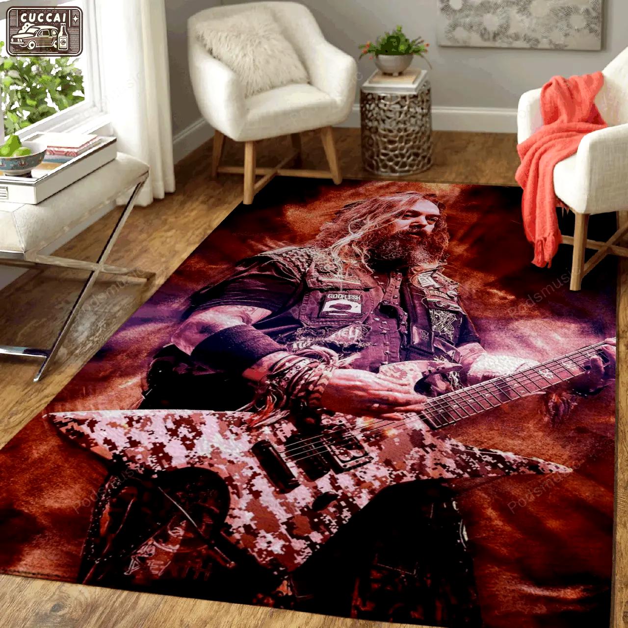 Max cavalera music art for fans area rug living room carpet rug regtangle carpet floor decor home decor Rectangle Rug