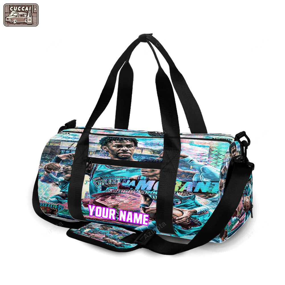 Memphis grizzlies ja morant personalized name travel bag gym bag 1198 Travel Bag