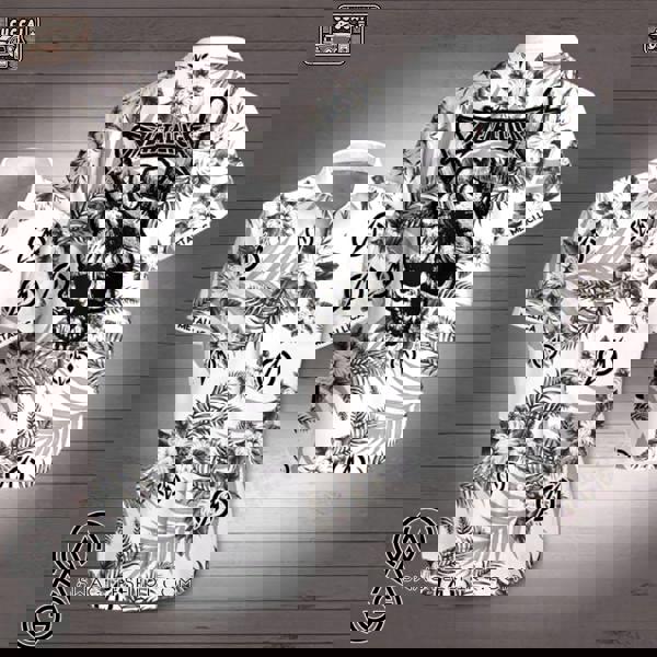 Metallic band hawaiian shirt style 3 Hawaii Shirt Shorts & Flip Flops