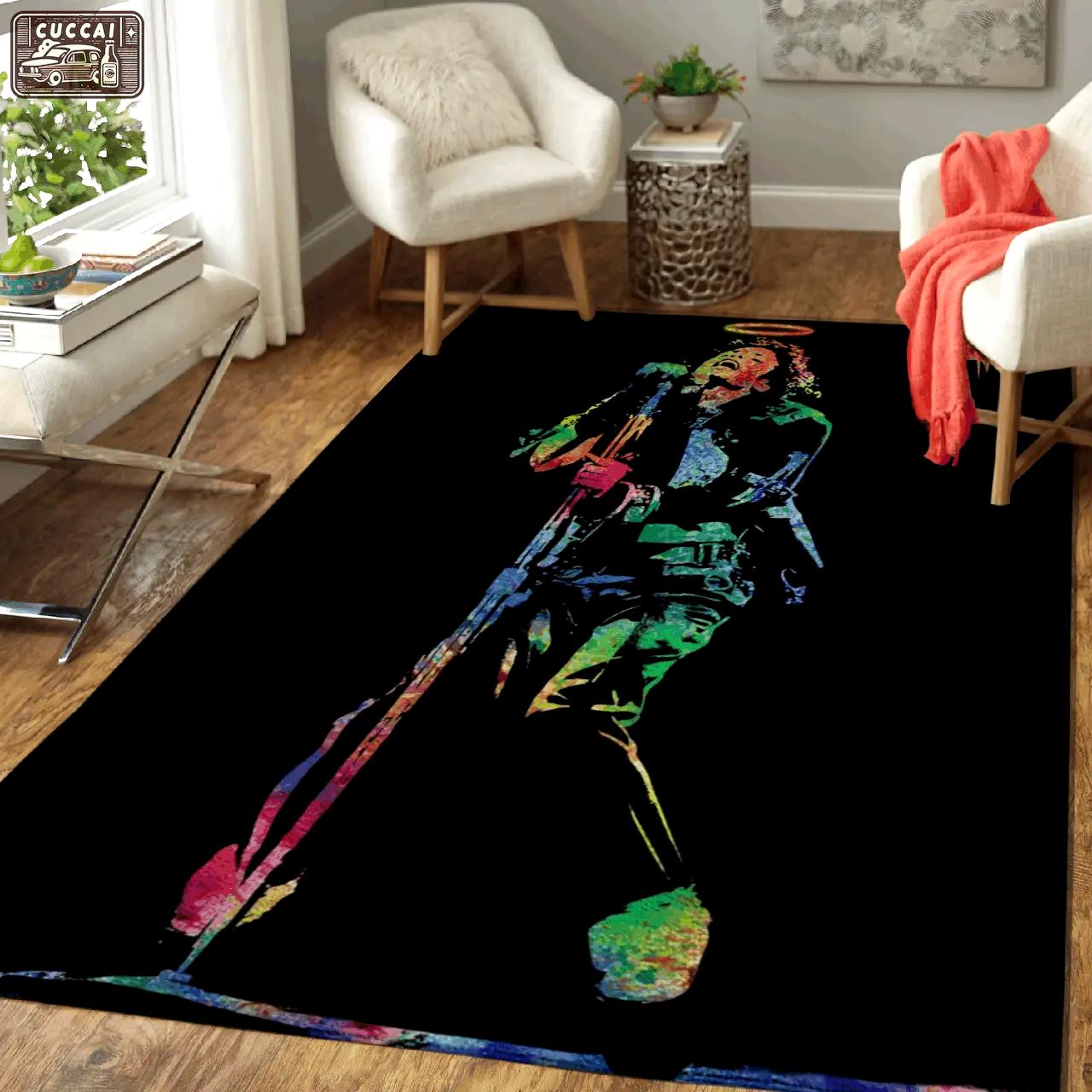 Michael jackson king of pop music pop art area rug area rug living room carpet rug regtangle carpet floor decor home decor Rectangle Rug