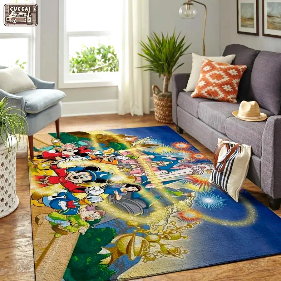 Mickey disney characters rug living room rug home decor room carpet Rectangle Rug