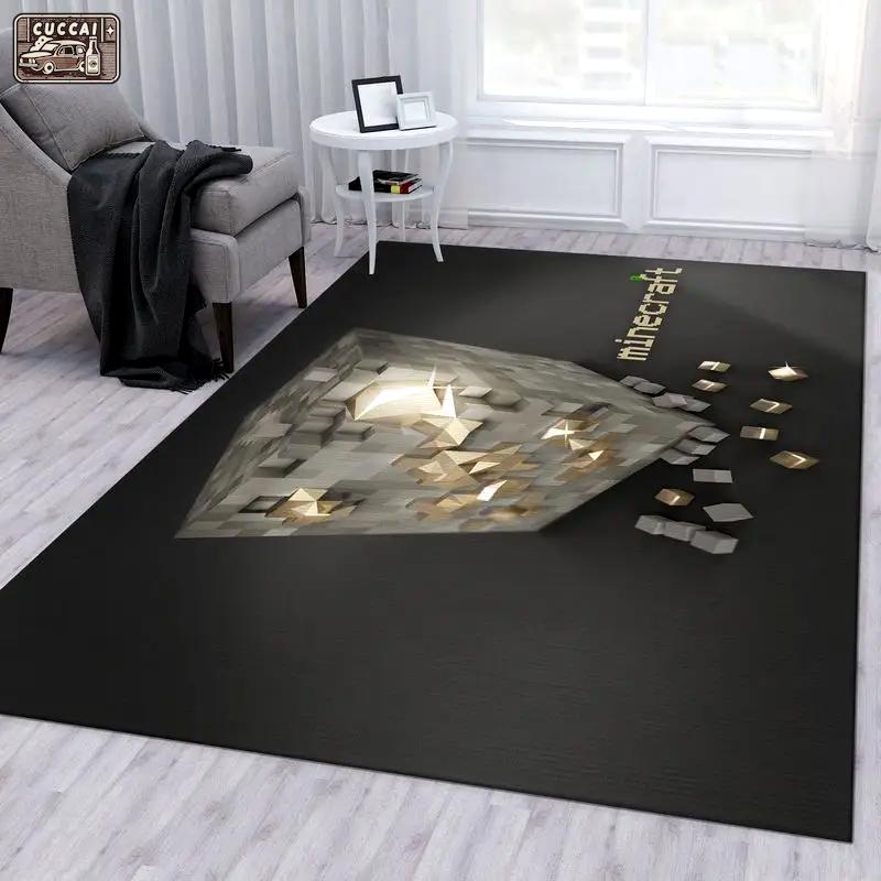 Minecraft 20 area rug living room and bed room rug rug regtangle carpet floor decor home decor Rectangle Rug