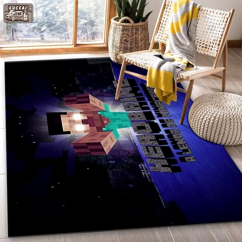 Minecraft 28 area rug living room and bed room rug rug regtangle carpet floor decor home decor Rectangle Rug