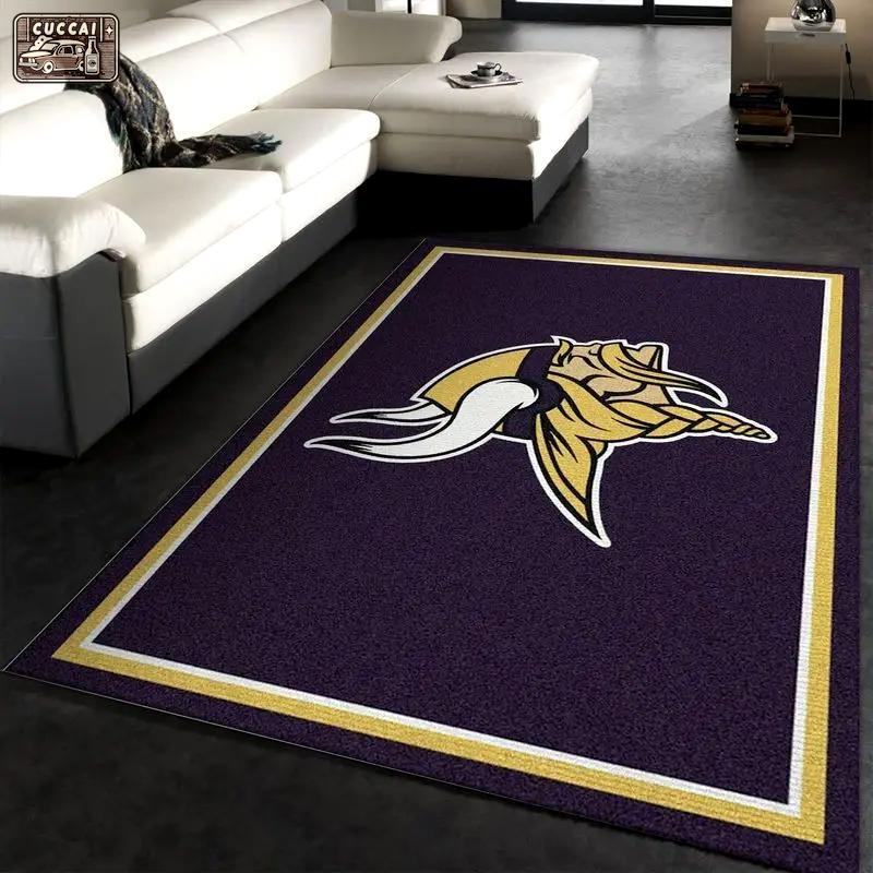 Minnesota vikings football nfl 6 living room bed room rug regtangle carpet Rectangle Rug