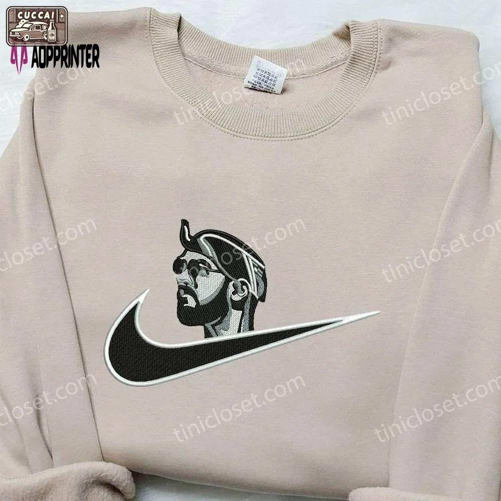 Miyagi x nike embroidered hoodie & celebrity shirt: nike inspired embroidery Embroidered Shirt