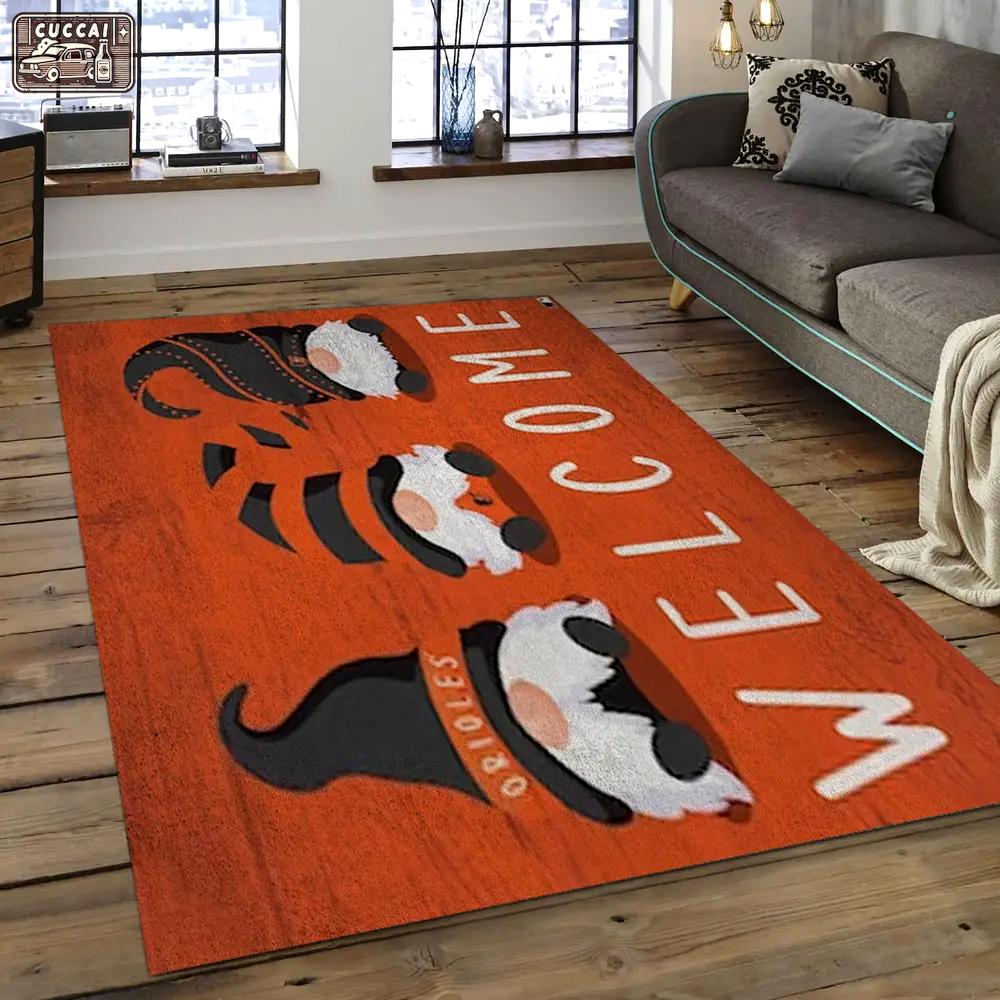 Mlb baltimore orioles baseball team logo rectangle area bo57 Rectangle Rug