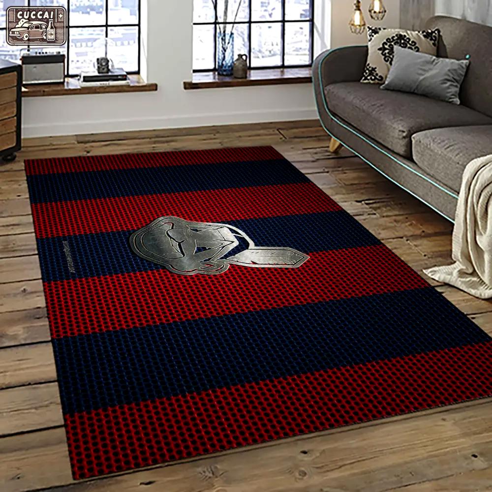Mlb cleveland indians baseball team logo sport carpet rectangle area rug for living room ci31 Rectangle Rug