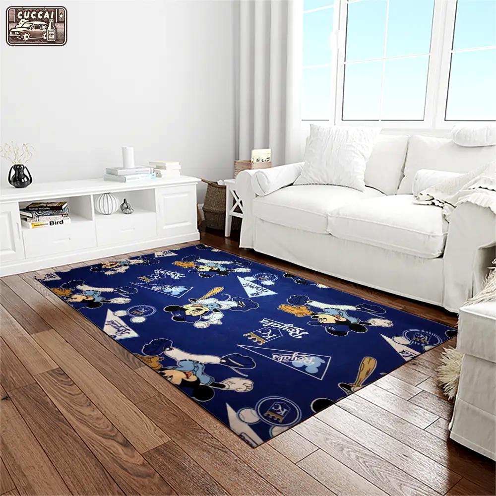 Mlb kansas city royals baseball team logo rectangle area rug kcr79 Rectangle Rug
