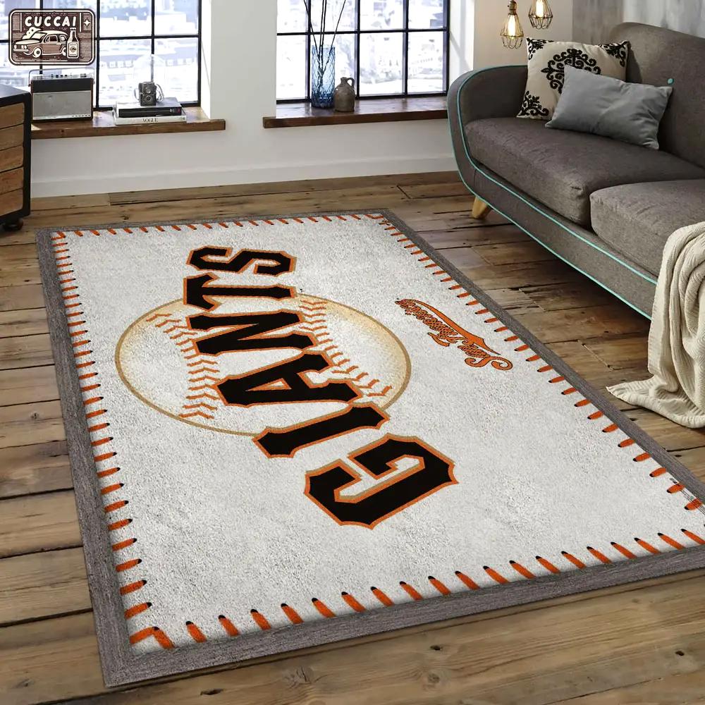 Mlb san francisco giants baseball team logo rectangle area sfg11 Rectangle Rug