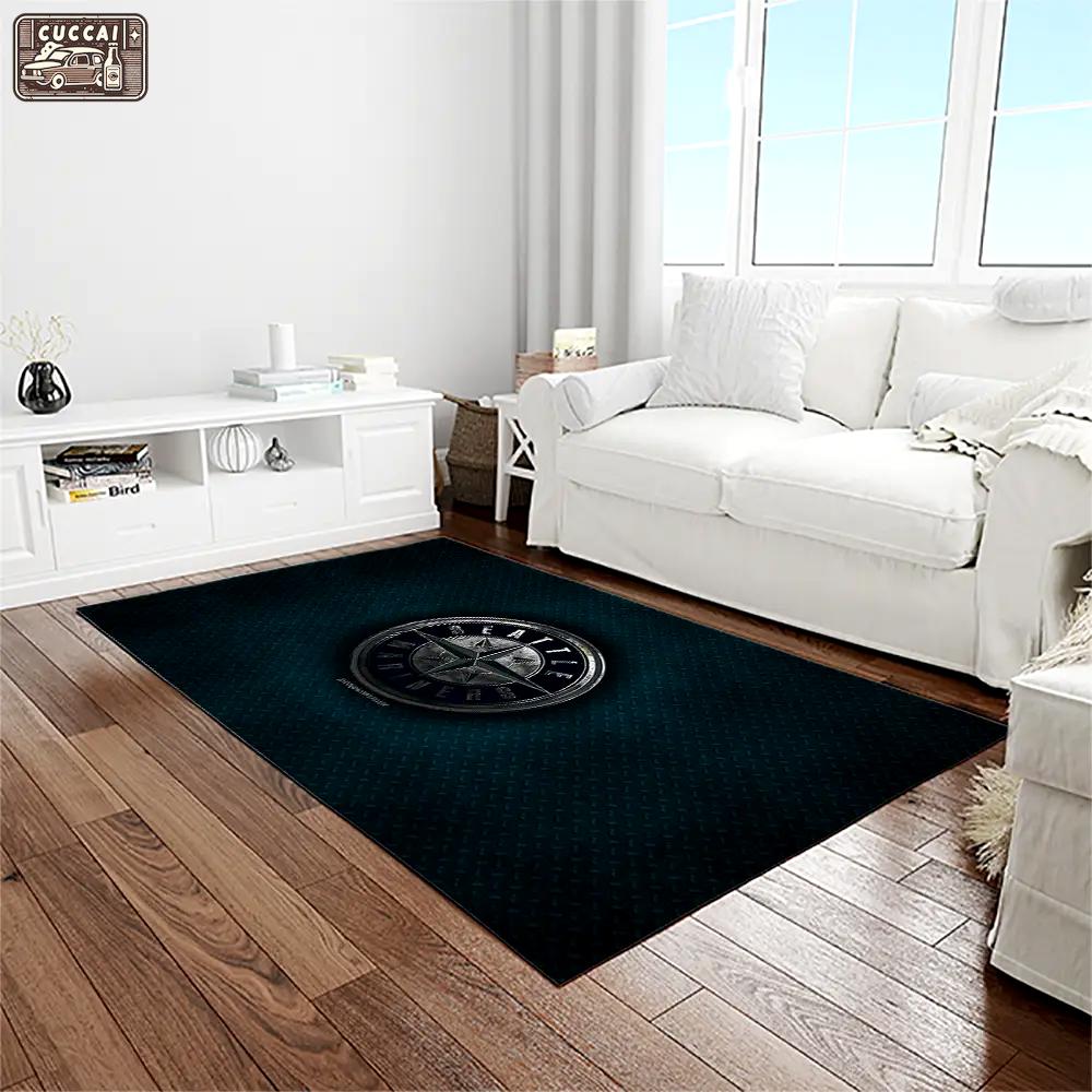 Mlb seattle mariners baseball team logo rectangle area rug sm25 Rectangle Rug