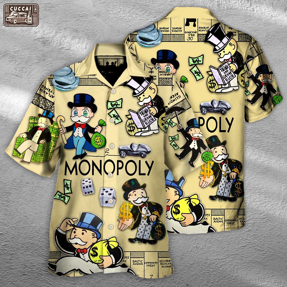 Monopoly amazing-style hawaiian shirt hawaiian t-shirt Hawaii Shirt Shorts & Flip Flops