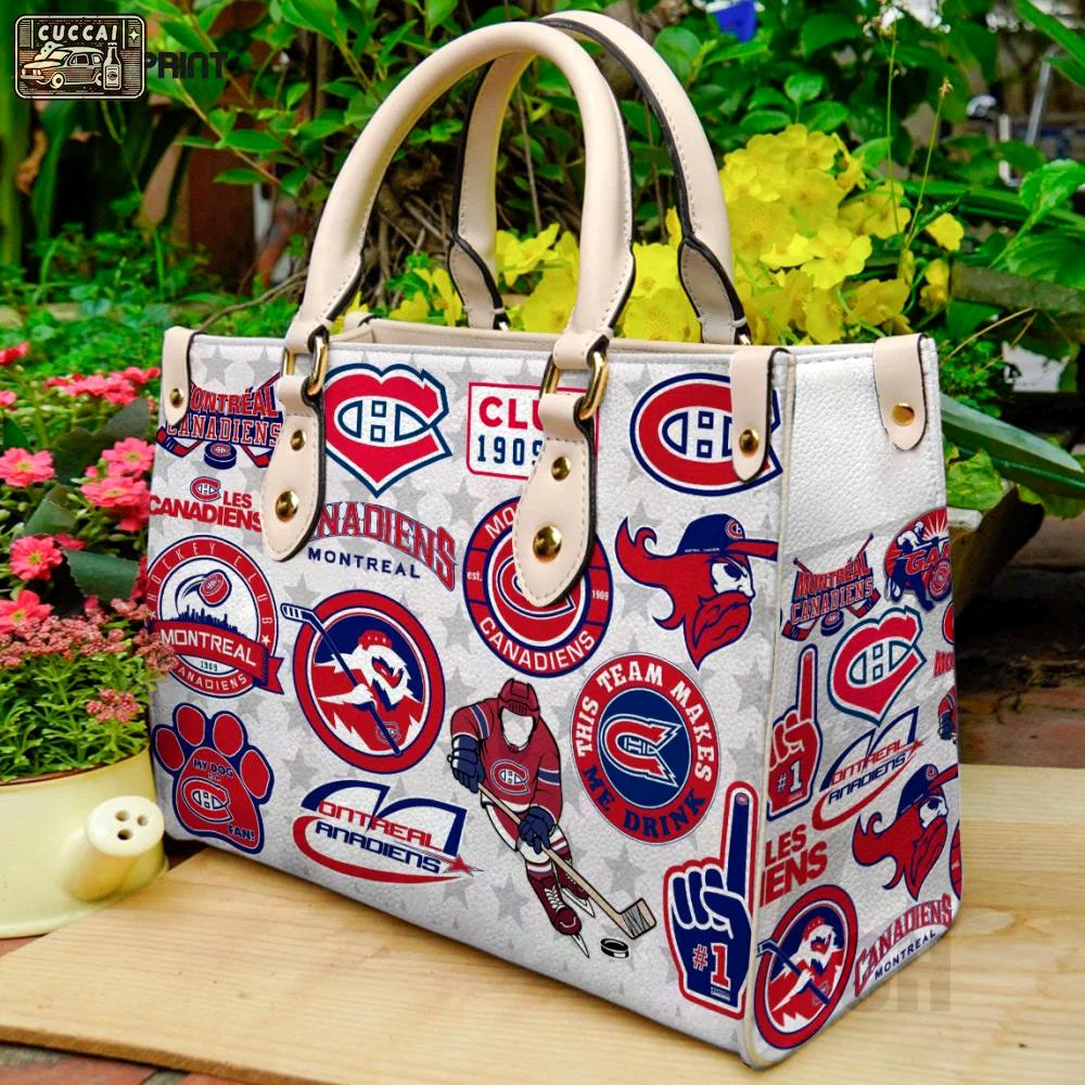 Montreal canadiens leather bag for women gift 4013 Women Leather Hand Bag