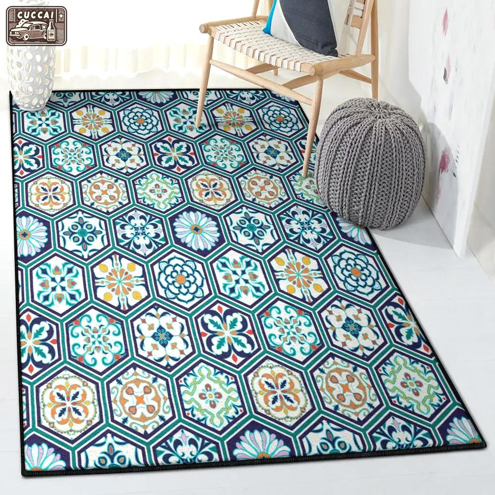 Mosaic bedroom rugs, mosaic pattern rug Rectangle Rug