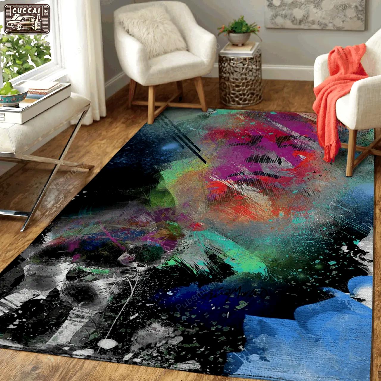 Music influence chino moreno influence art for fans area rug living room carpet rug regtangle carpet floor decor home decor Rectangle Rug
