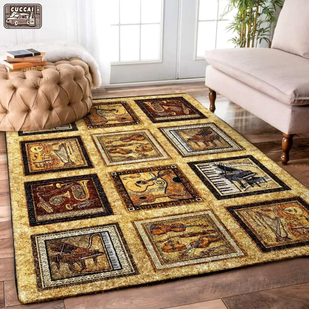 Music rug rb7a8e7e3684 area rug living room carpet rug regtangle carpet floor decor home decor Rectangle Rug