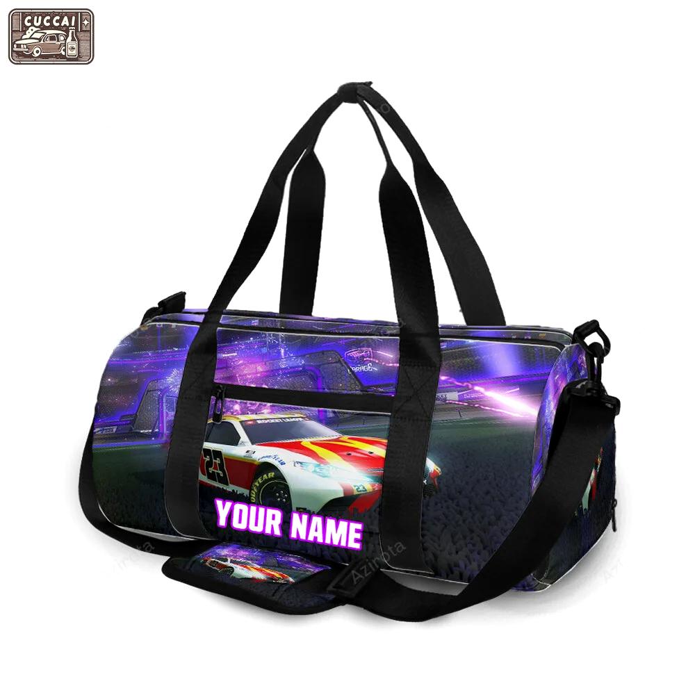 Nascar 23xi racing cars6 personalized name travel bag gym bag 1366 Travel Bag