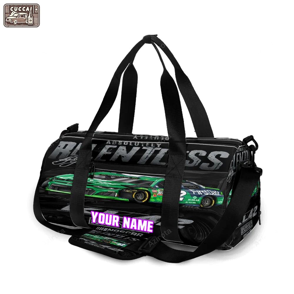 Nascar chip ganassi racing cars2 personalized name travel bag gym bag 602 Travel Bag