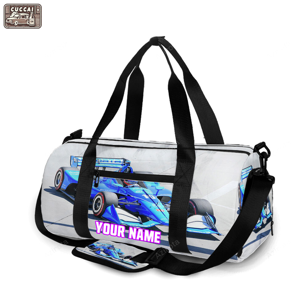 Nascar chip ganassi racing felix rosenqvist1 personalized name travel bag gym bag 625 Travel Bag