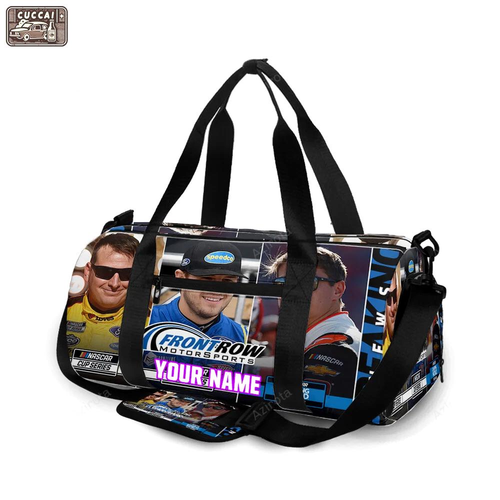 Nascar front row motor sports drivers1 personalized name travel bag gym bag 1084 Travel Bag