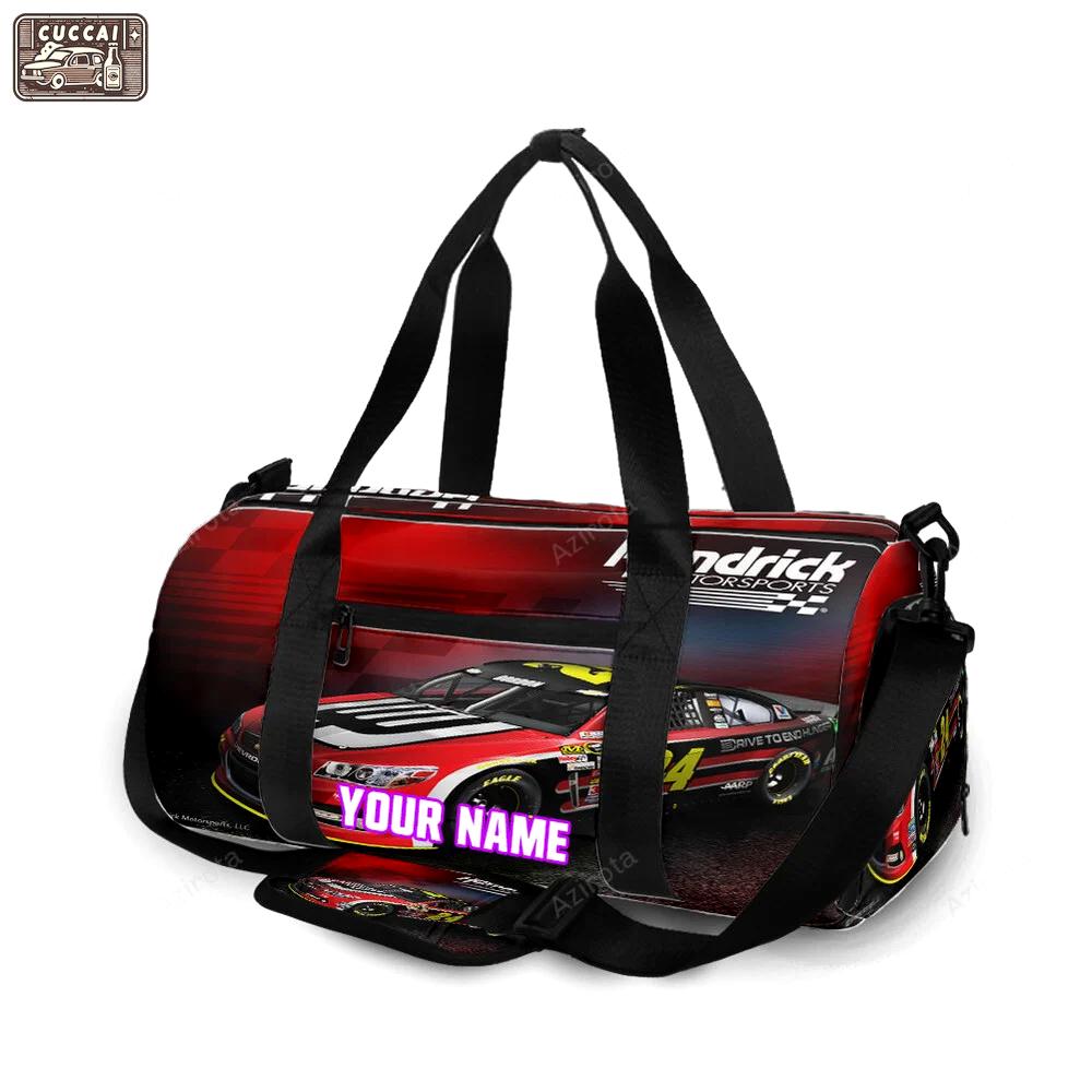 Nascar hendrick motorsports car14 personalized name travel bag gym bag 2131 Travel Bag