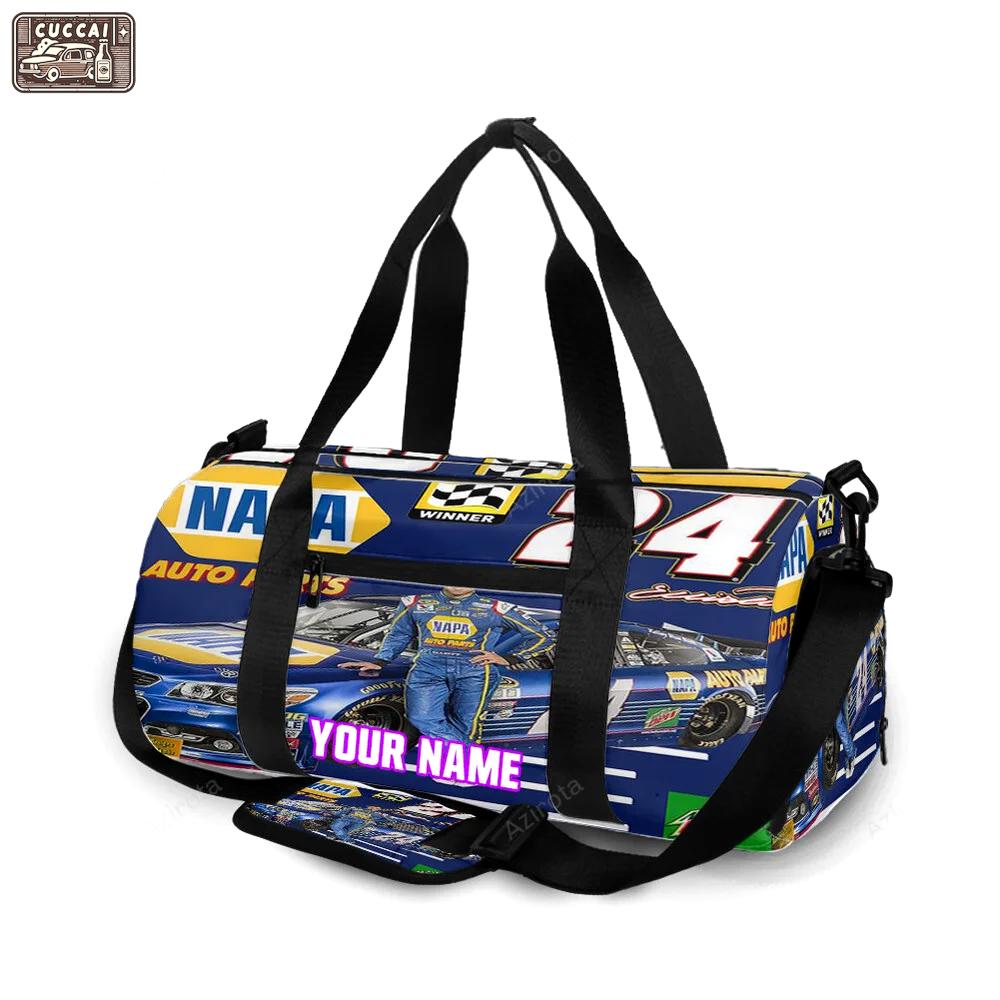 Nascar hendrick motorsports chase elliott7 personalized name travel bag gym bag 1651 Travel Bag