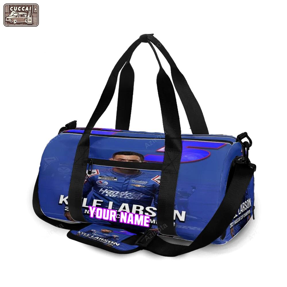 Nascar hendrick motorsports kyle larson6 personalized name travel bag gym bag 367 Travel Bag