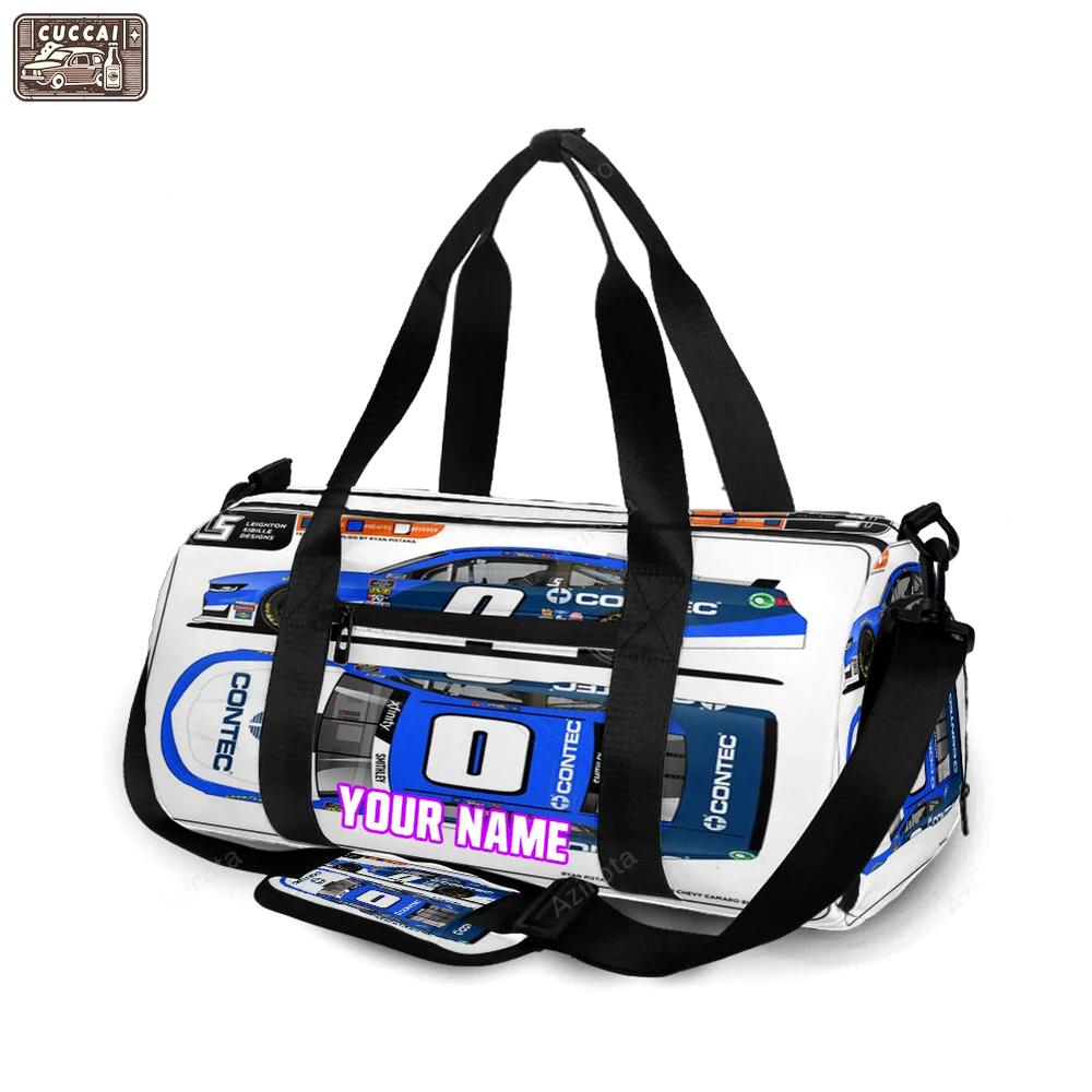 Nascar jd motorsport w gary keller car4 personalized name travel bag gym bag 1910 Travel Bag