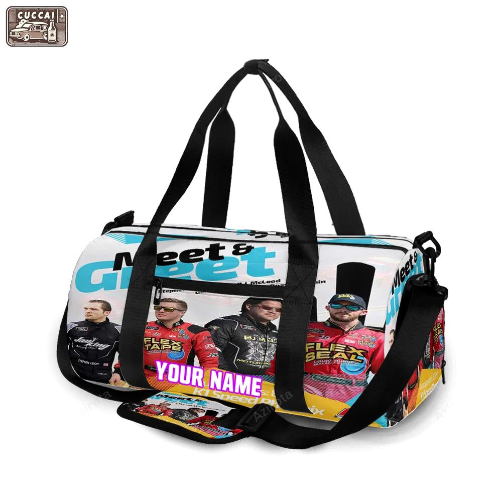 Nascar jd motorsport w gary keller drivers1 personalized name travel bag gym bag 463 Travel Bag