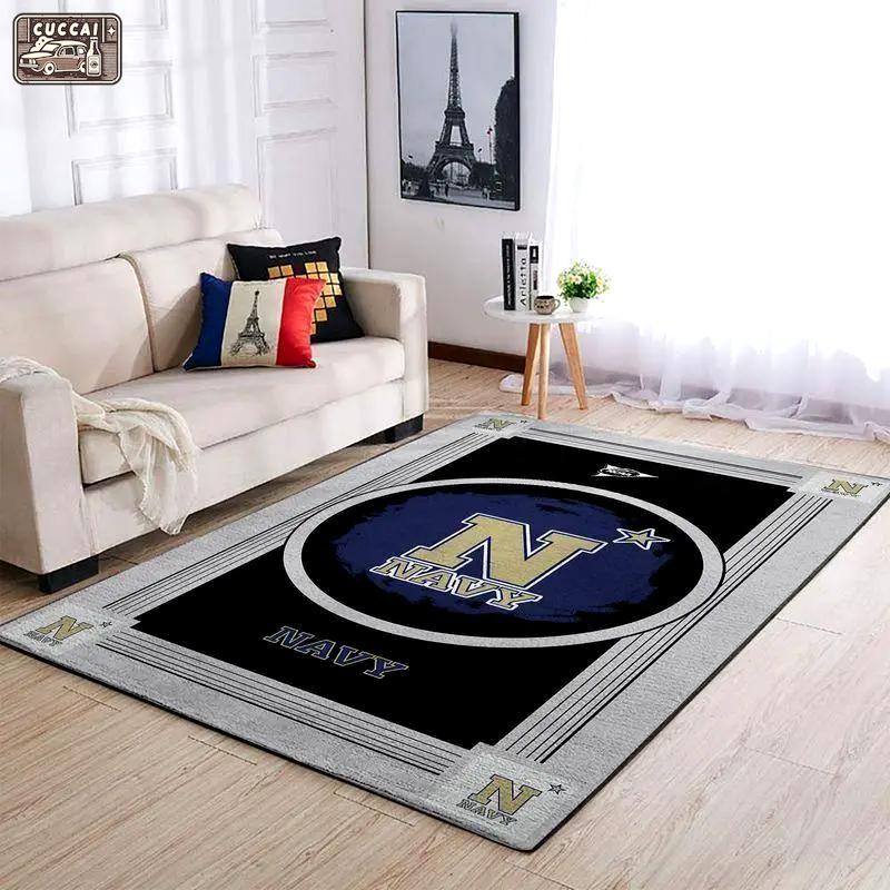 Navy midshipmen ncaa living room carpet 20030345 rug regtangle 1 Rectangle Rug