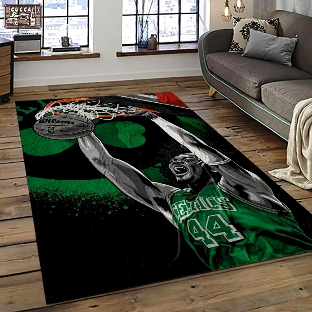 Nba boston celtics basketball team logo sport carpet area rug home decor best gift for friends bc58 Rectangle Rug