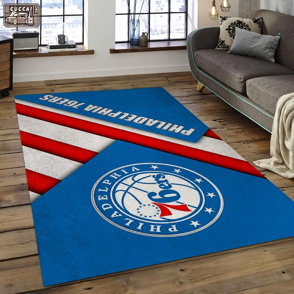 Nba charlotte hornets basketball legend team logo rectangle area ch33 Rectangle Rug
