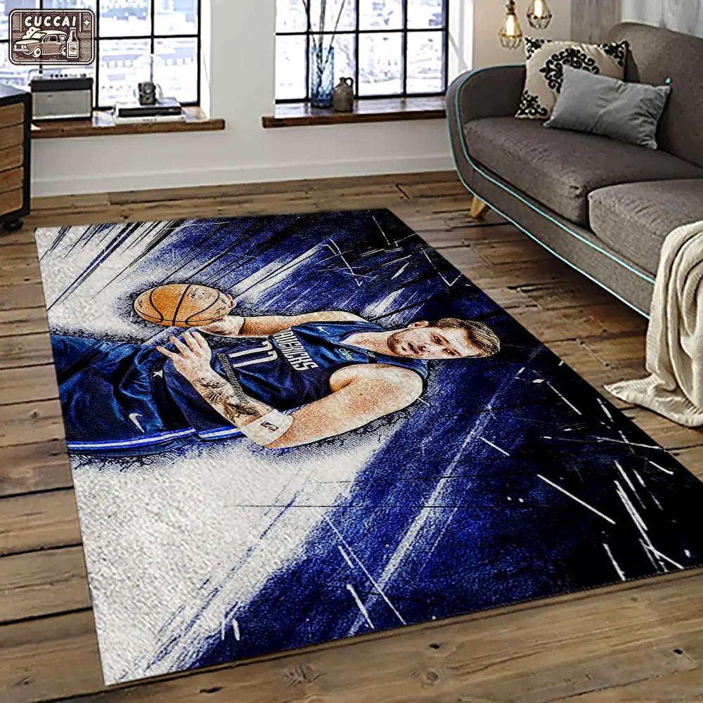 Nba dallas mavericks basketball team logo sport carpet rectangle area rug for living room dmr44 Rectangle Rug