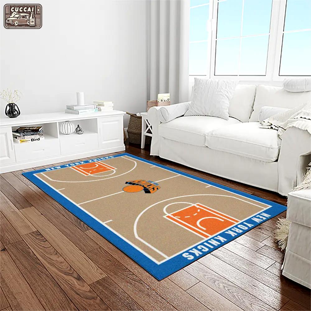 Nba new york knicks basketball team logo rectangle area rug nyk48 Rectangle Rug