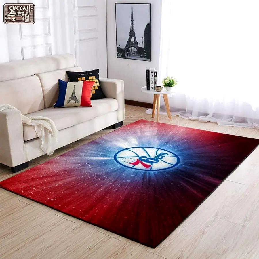 Nba philadelphia 76ers area rug living room rug home decor 1910073 Rectangle Rug