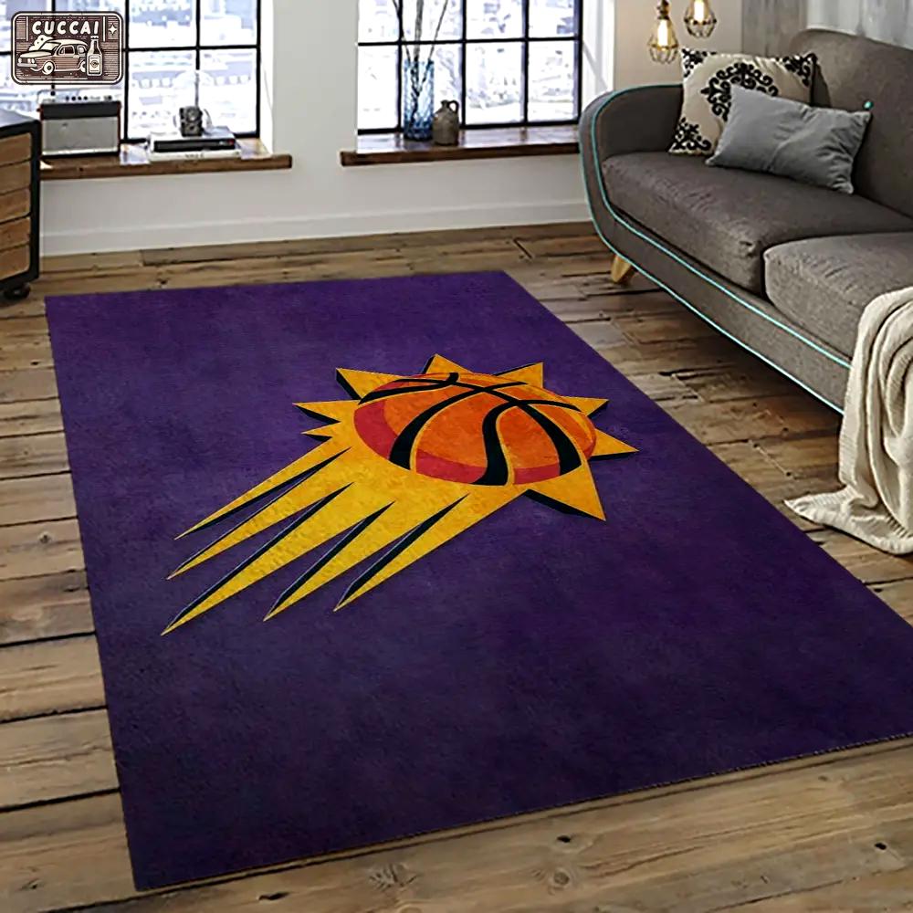 Nba phoenix suns basketball team logo sport carpet rectangle area rug for living room ps22 Rectangle Rug
