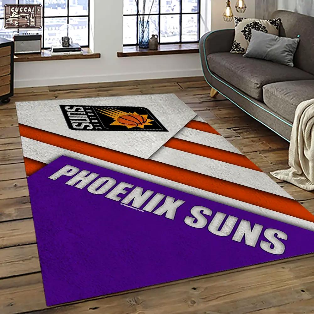 Nba phoenix suns basketball team logo sport carpet rectangle area rug for living room ps30 Rectangle Rug