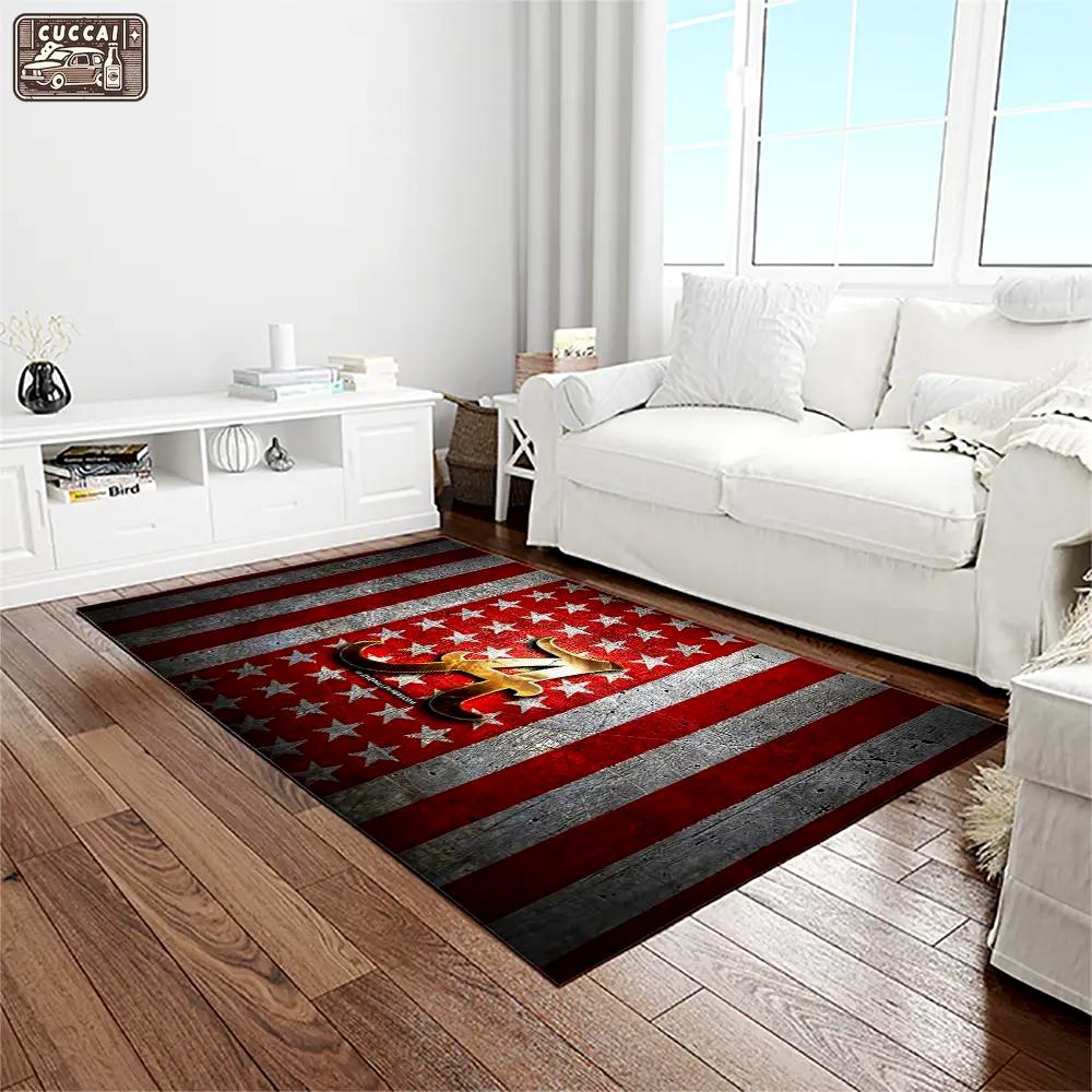 Ncaa alabama crimson tide college sport basketball and foolball team logo rectangle area rug act06 Rectangle Rug