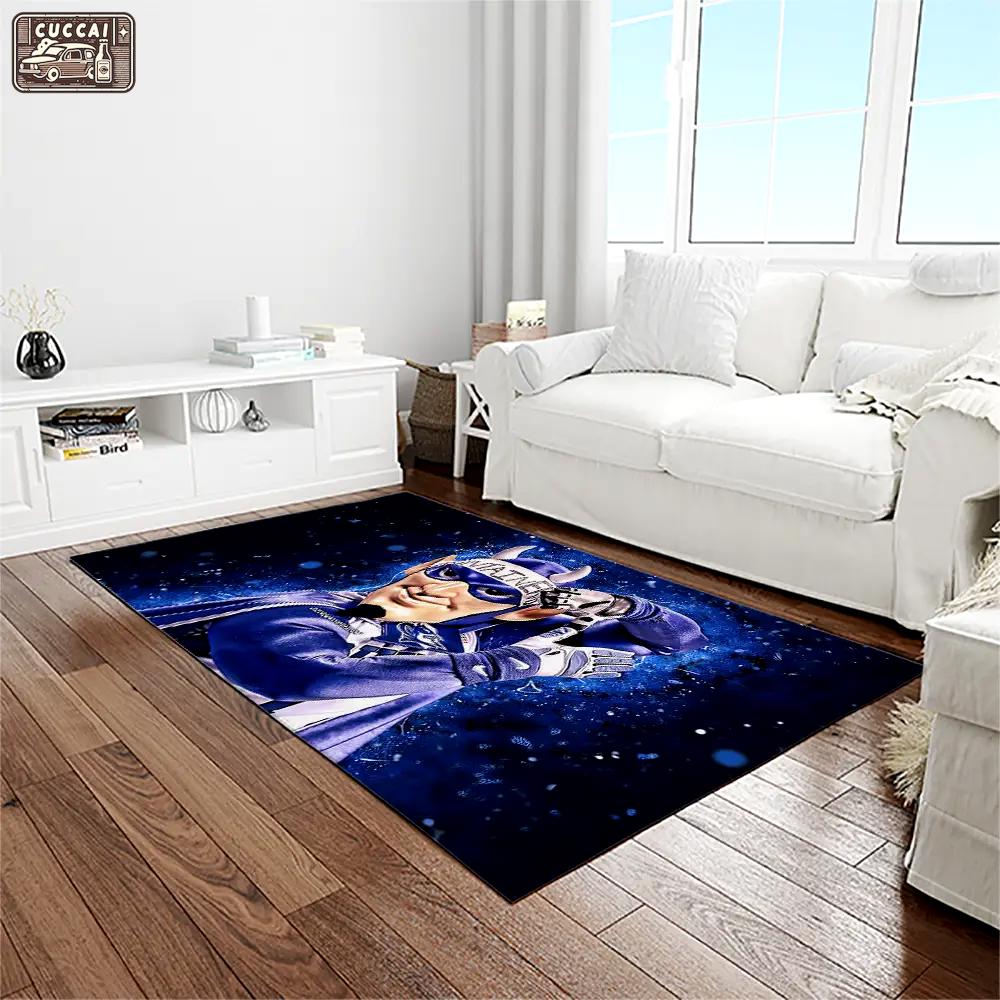 Ncaa duke blue devils college sport basketball and foolball team logo rectangle area rug dbs08 Rectangle Rug