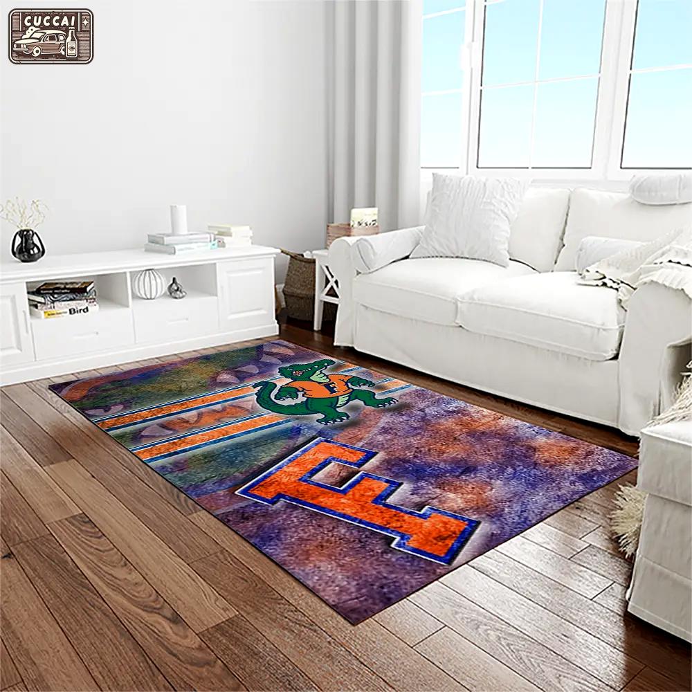 Ncaa florida gators college sport basketball and foolball team logo rectangle area rug fg07 Rectangle Rug