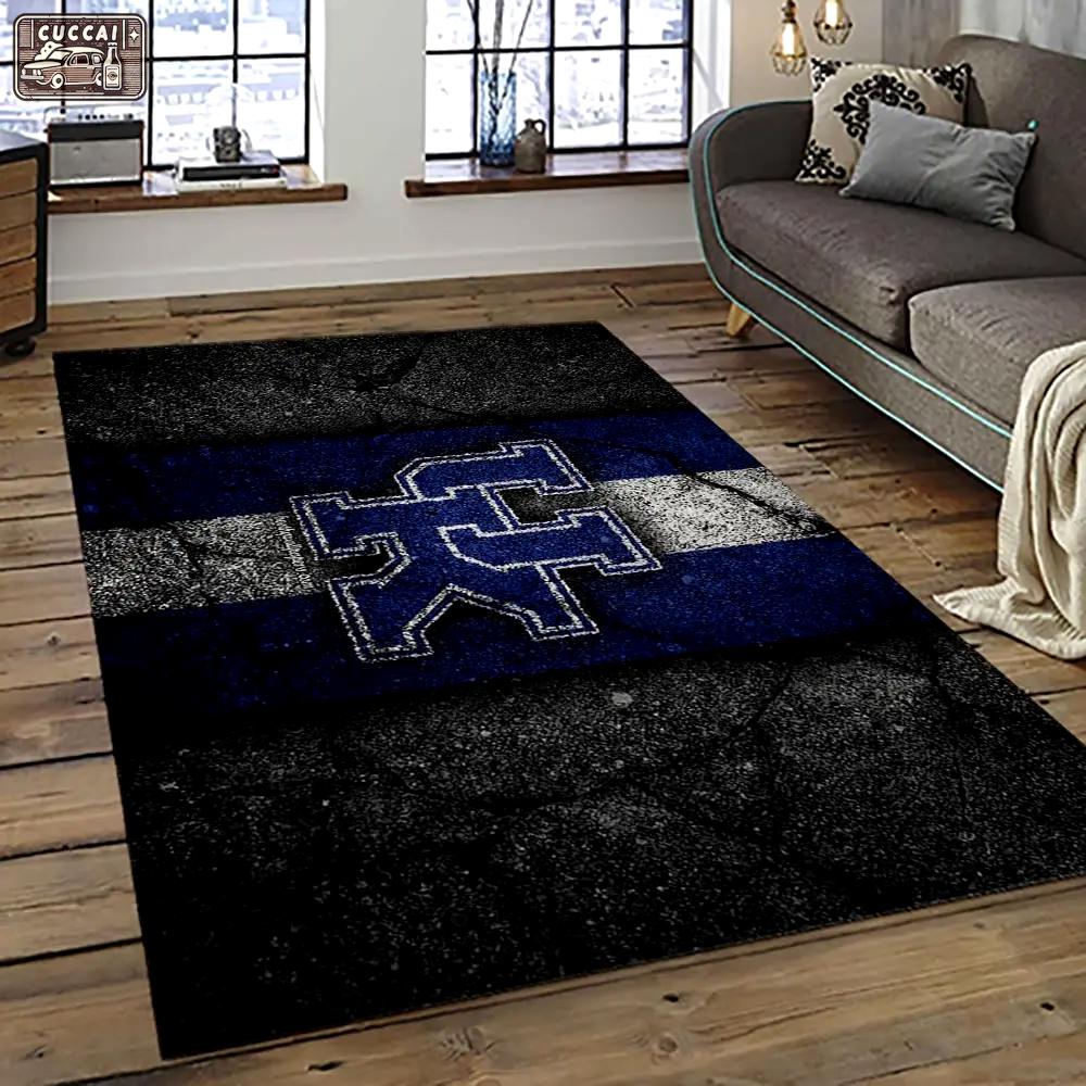 Ncaa kentucky wildcats football team logo sport carpet area rug home decor best gift for friends ktwc31 Rectangle Rug