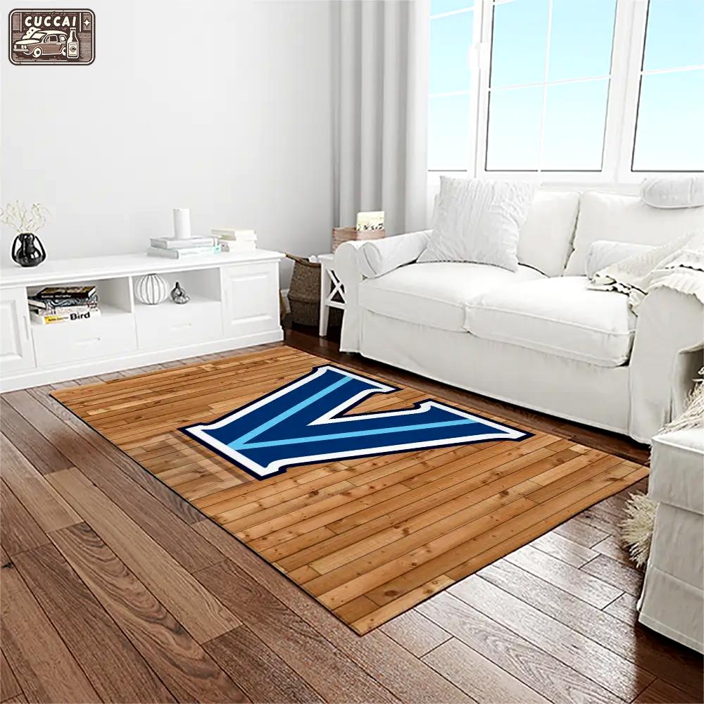 Ncaa villanova wildcats sport basketball and foolball team logo rectangle area rug vw19 Rectangle Rug