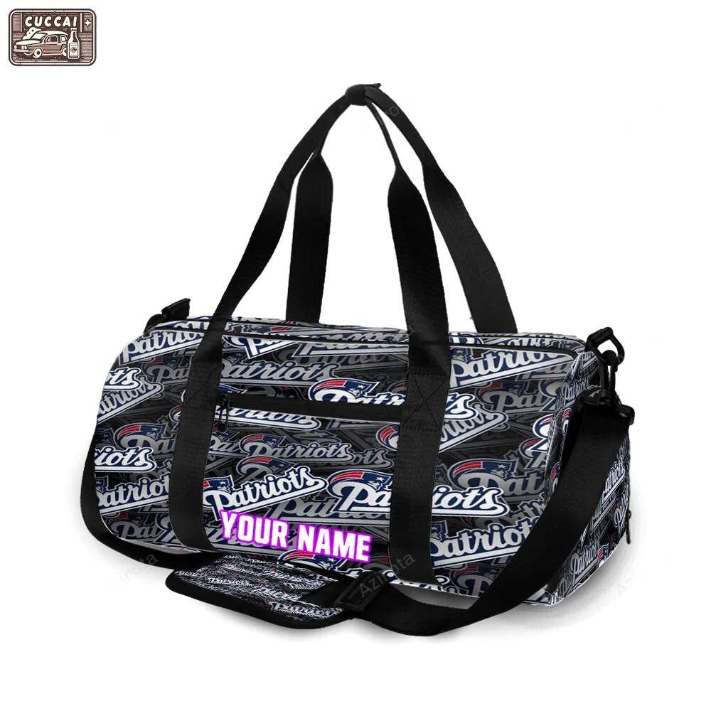 New england patriots6 personalized name travel bag gym bag 1623 Travel Bag