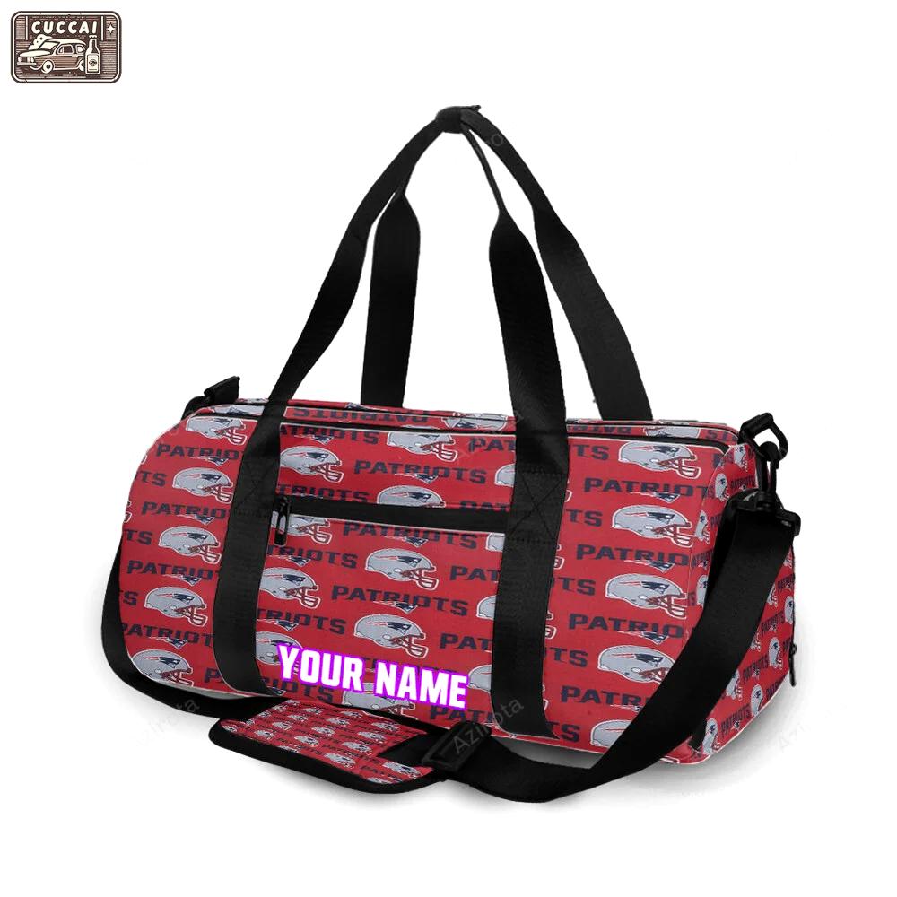 New england patriots8 personalized name travel bag gym bag 1773 Travel Bag