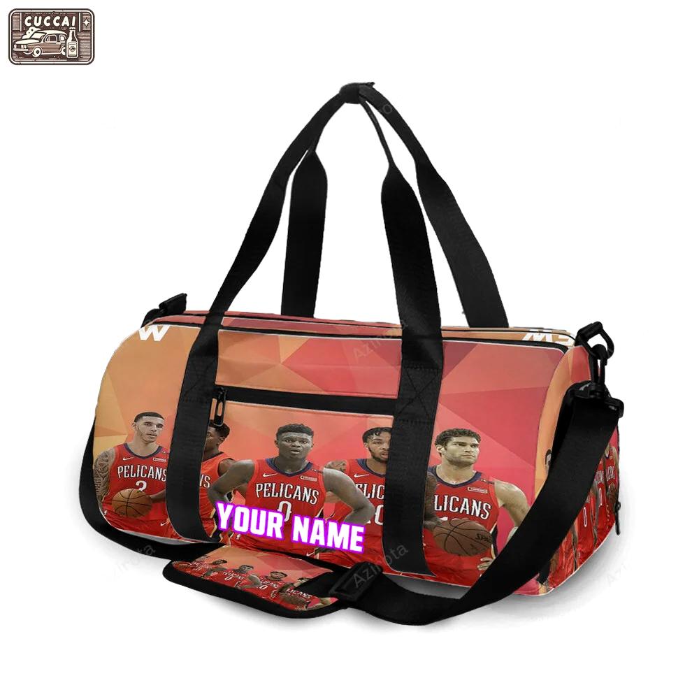 New orleans pelicans players v16 personalized name travel bag gym bag 105 Travel Bag
