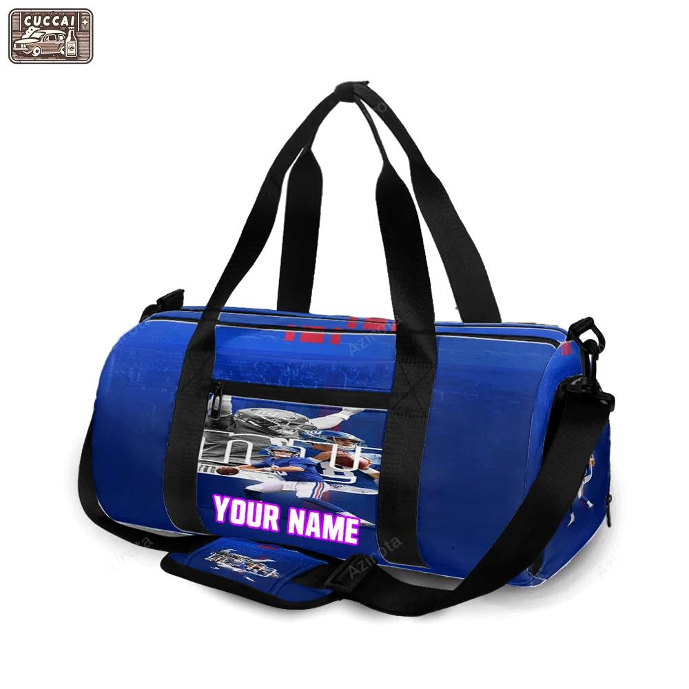 New york giants daniel jones1 personalized name travel bag gym bag 1951 Travel Bag