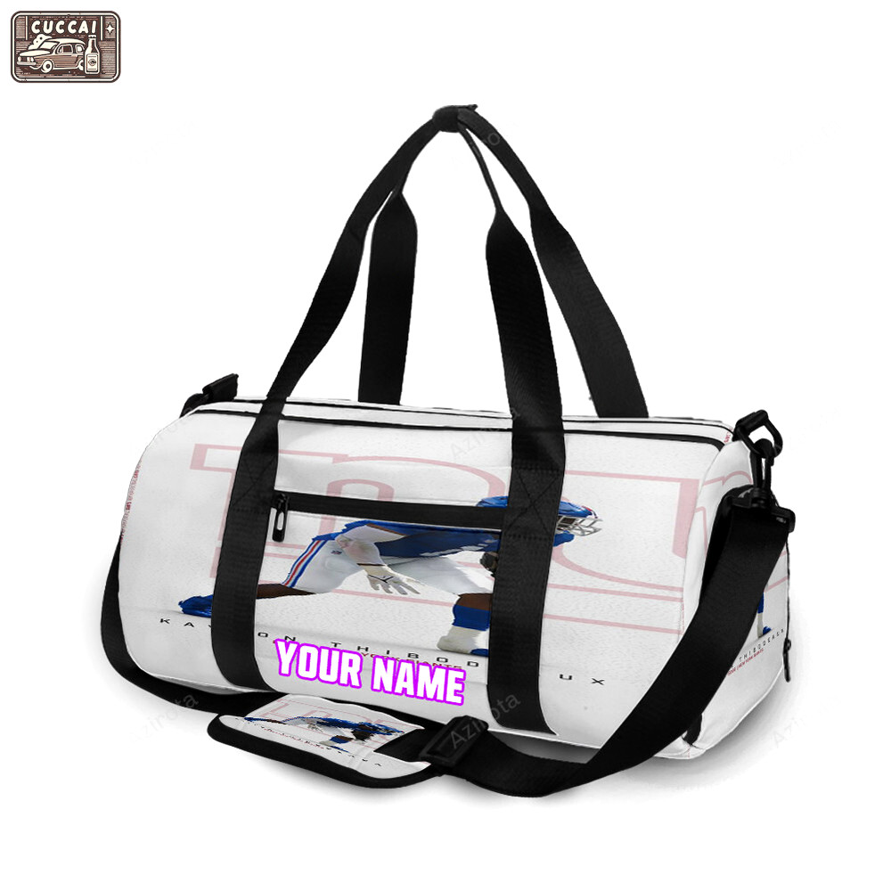 New york giants kayvon thibodeaux1 personalized name travel bag gym bag 230 Travel Bag