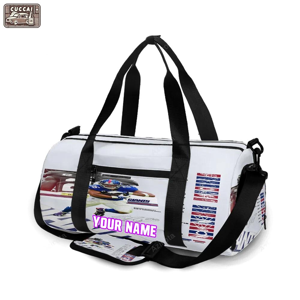 New york giants saquon barkley7 personalized name travel bag gym bag 662 Travel Bag